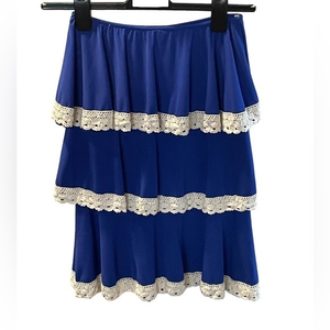 Judith March Three Tier Strapless Dress Women’s Size Small‎